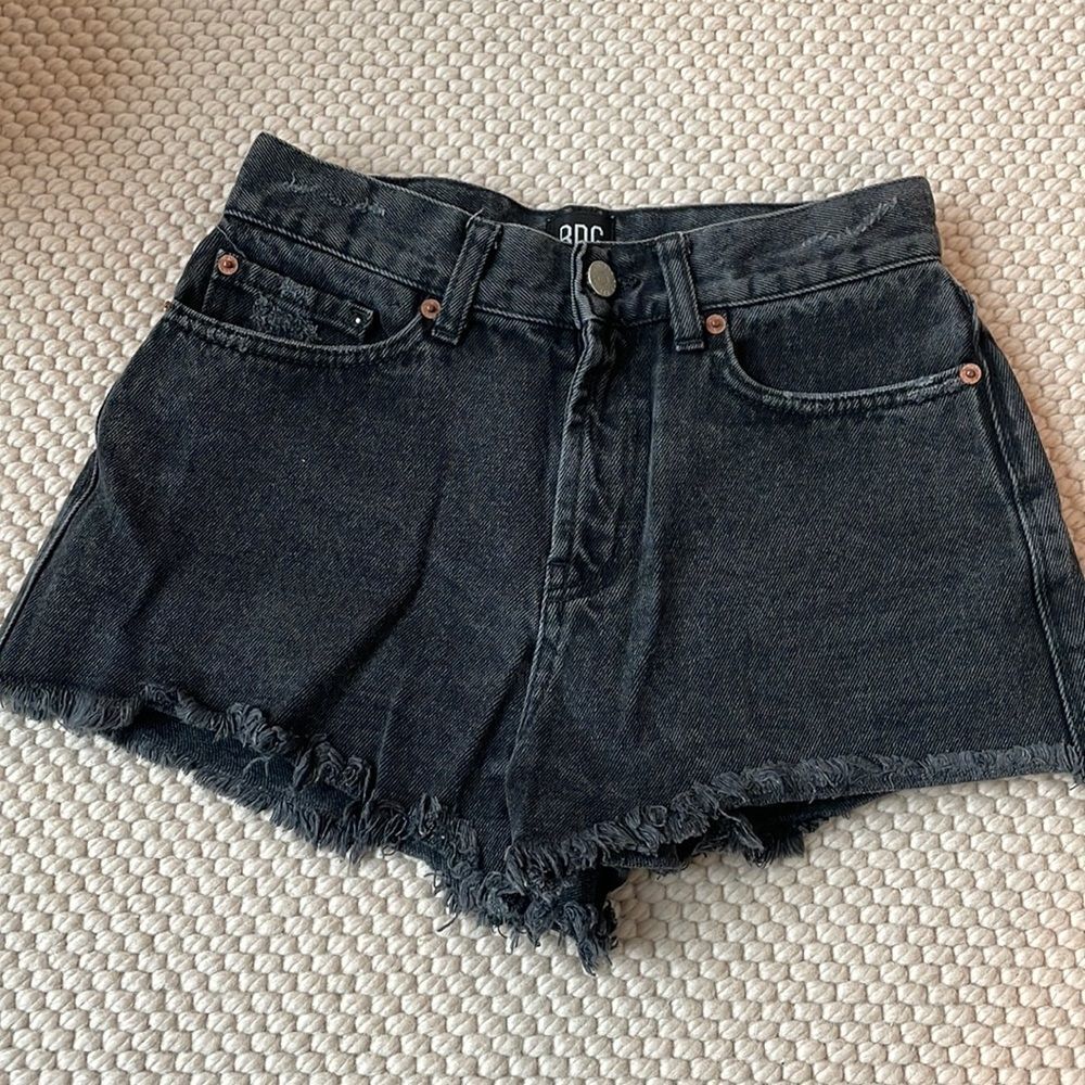 BDG Urban Outfitters High rise black jean shorts